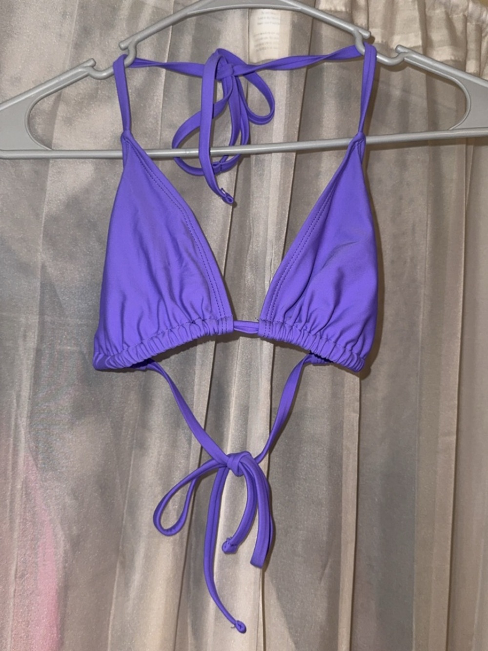 Wild Fable Purple Triangle Bikini Top